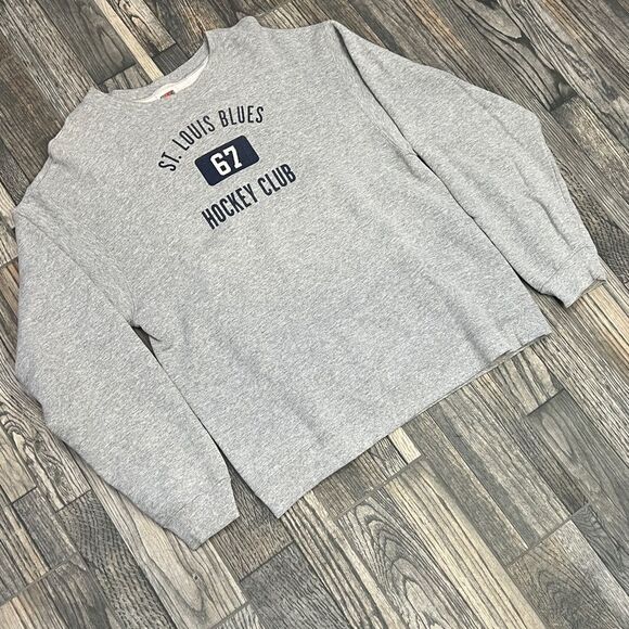 ππ₯
 Vintage ST. LOUIS BLUES NHL Hockey Club CREWNECK SWEATSHIRT Sz Lg - PERFECT - Picture 3 of 8